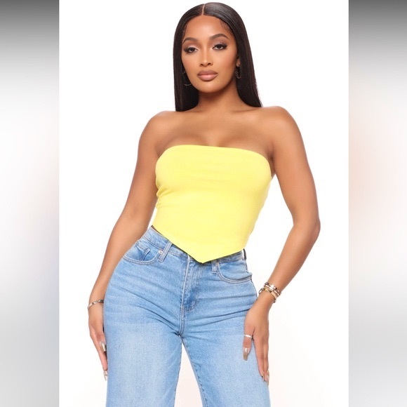FASHION NOVA Jamisen Crop Tube Top - Picture 2 of 7
